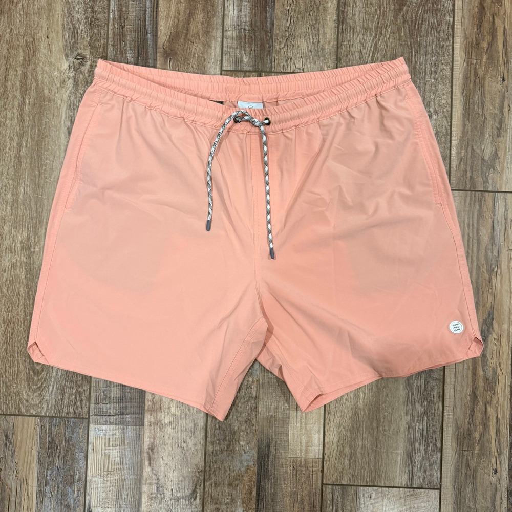Free Fly Mens Swell Shorts Peach Coral Recycled Stretch Size XXL 675014